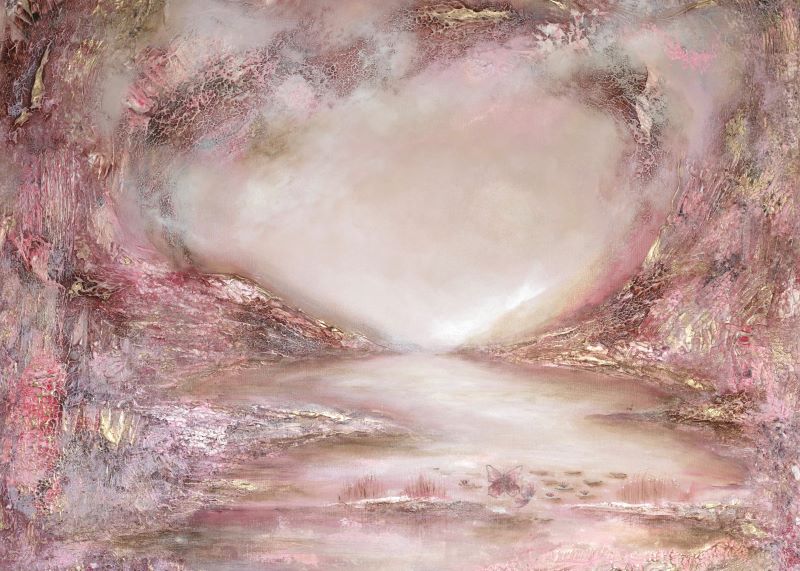 With You — taideprintti 100x70cm alehintaan, semiabstrakti, Sanna Andersson