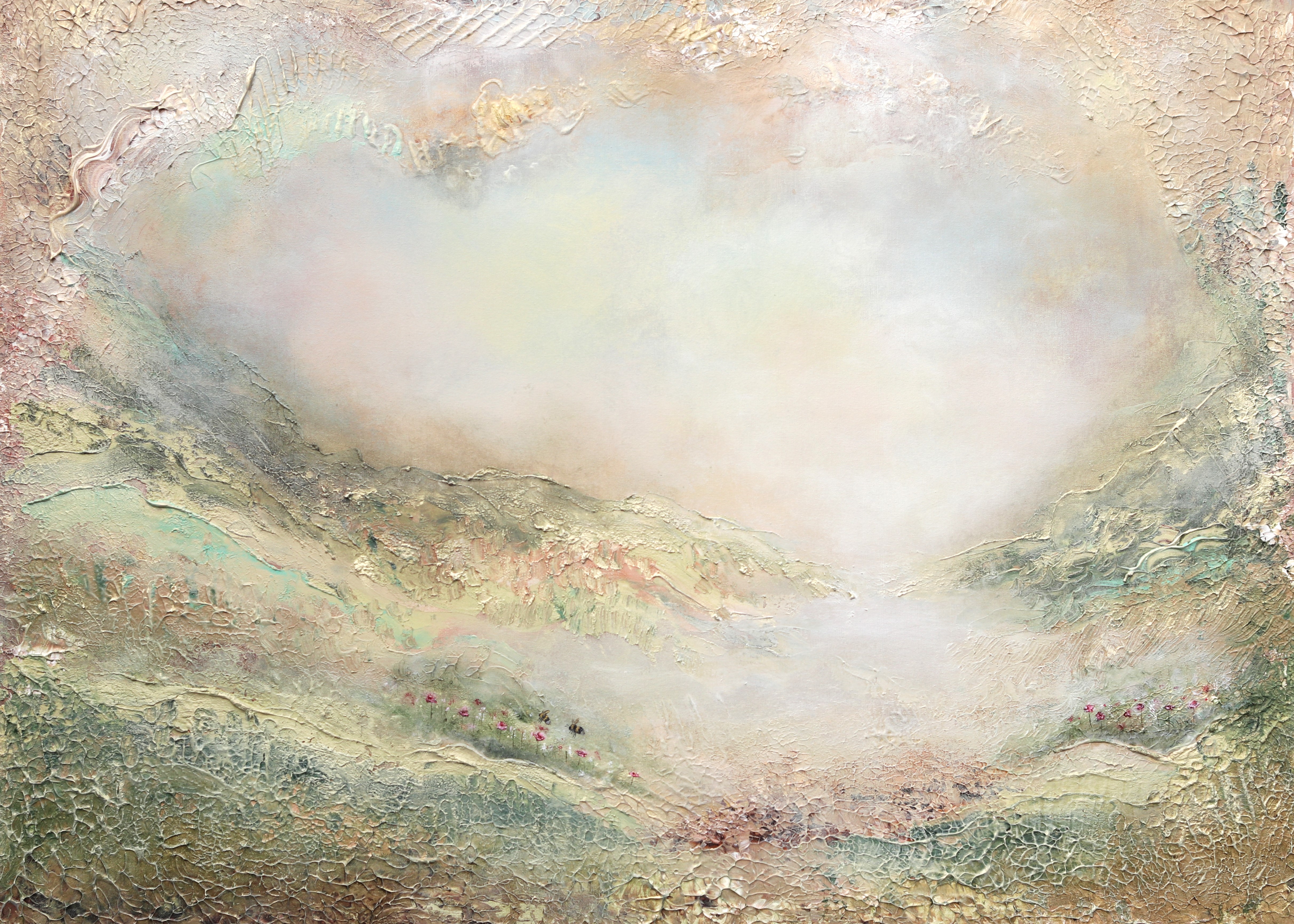 You're on the Path Either Way — taideprintti 100x70cm, semiabstrakti, Sanna Andersson